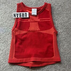 UO Red Seamless Tank Top